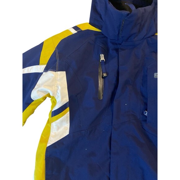 -Spyder Kids Ski Jacket XLT Sz 14 Multicolor Hooded Thinsulate Winter Snow Coat - Picture 7 of 15